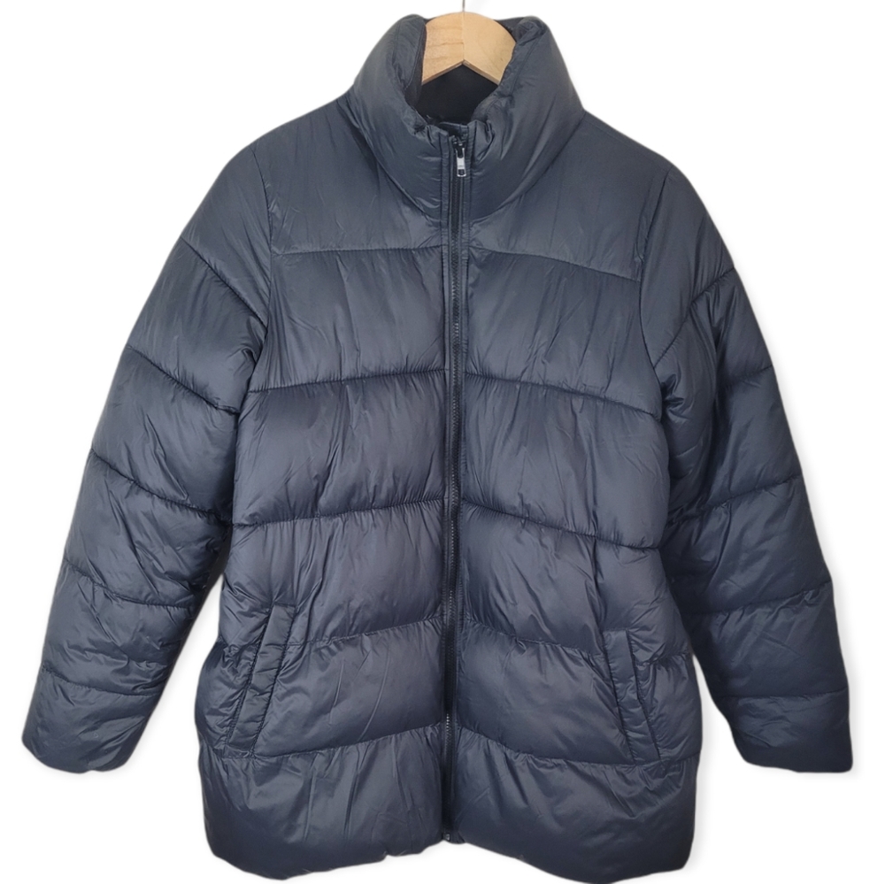 Old Navy Women's Puffer Jacket - Dark Gray
